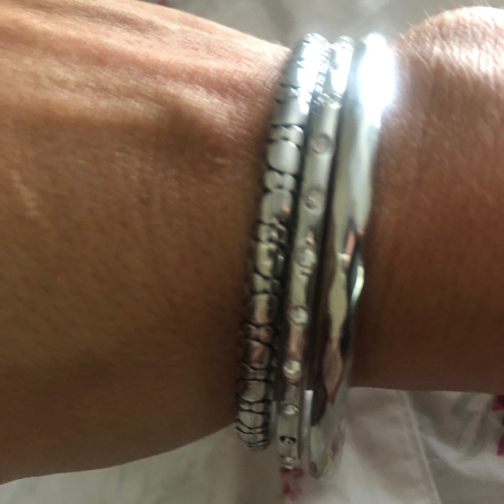 Silver bangles